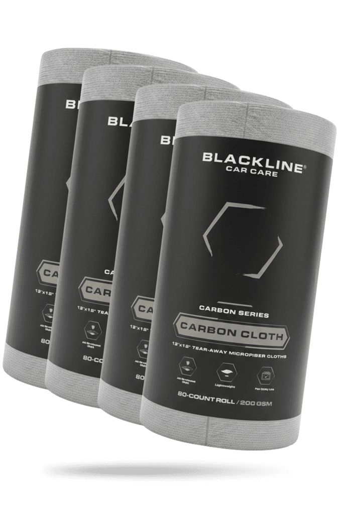 Carbon Cloth, 200 GSM Microfiber, 80 Sheets - by Blackline Car Care by Blackline Car Care