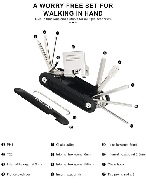 12-in-1 Bike Multi-Tool – includes chain breaker - Spectral Designs