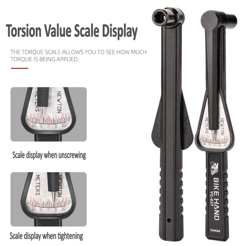 Bike Hand YC-637 Torque Wrench – 2–10 Nm, 10-bit magnetic by V.I.P Digital Presence