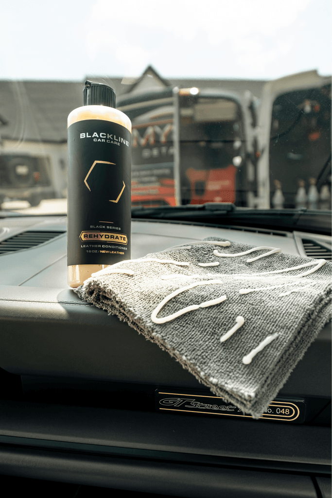 Rehydrate Leather Conditioner for Vehicle Interiors - by Blackline Car Care by Blackline Car Care