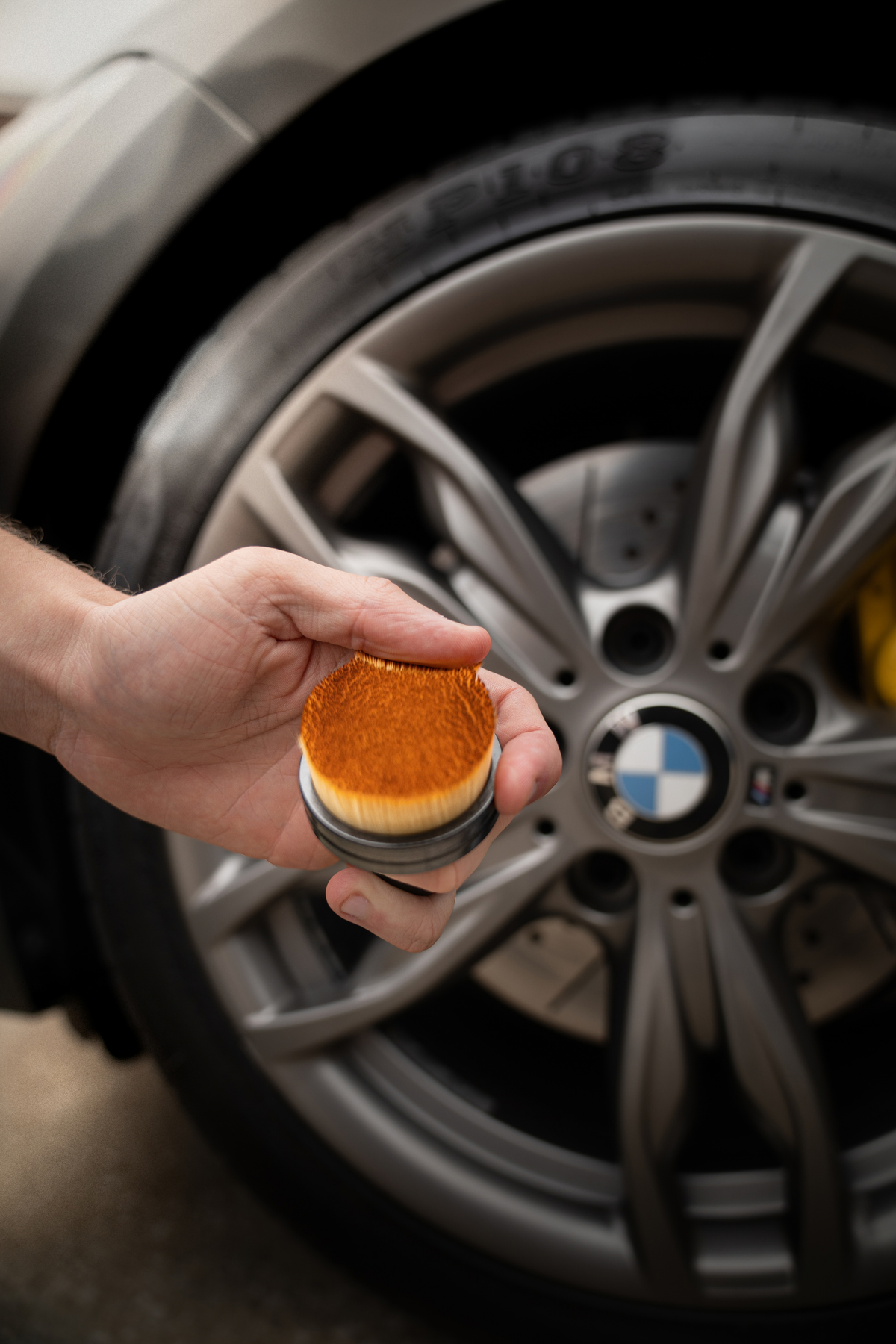 Tire Shine Applicator Brush for Even Dressing - by Blackline Car Care