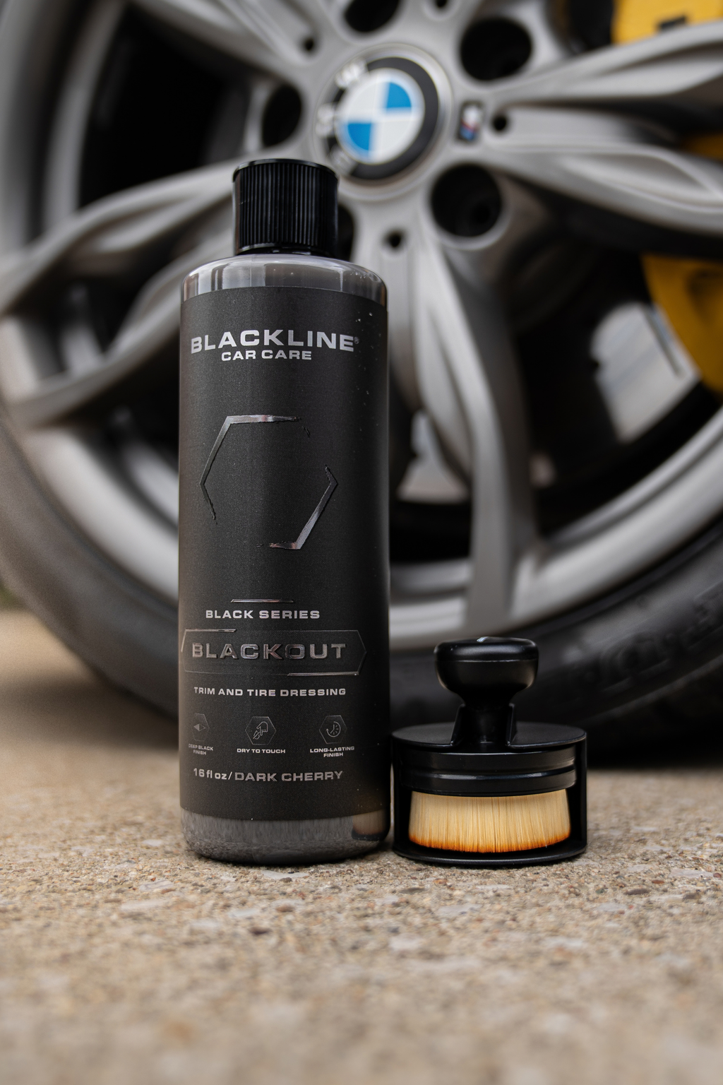 Tire Shine Applicator Brush for Even Dressing - by Blackline Car Care