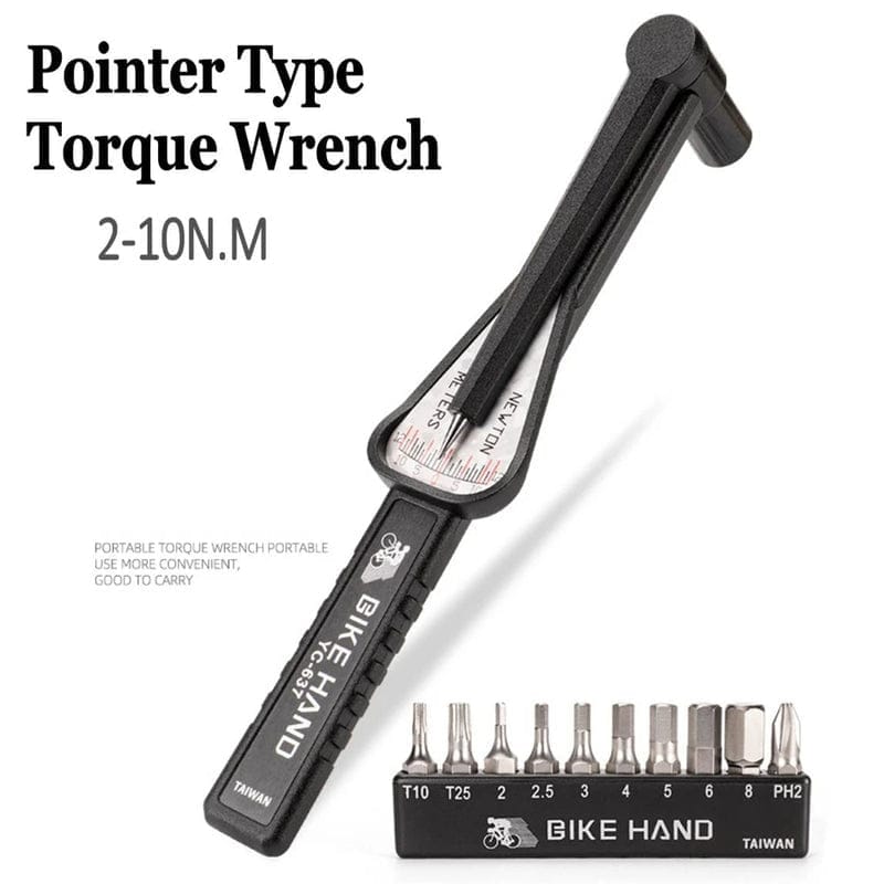 Bike Hand YC-637 Torque Wrench – 2–10 Nm, 10-bit magnetic by V.I.P Digital Presence