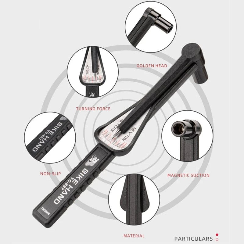 Bike Hand YC-637 Torque Wrench – 2–10 Nm, 10-bit magnetic by V.I.P Digital Presence
