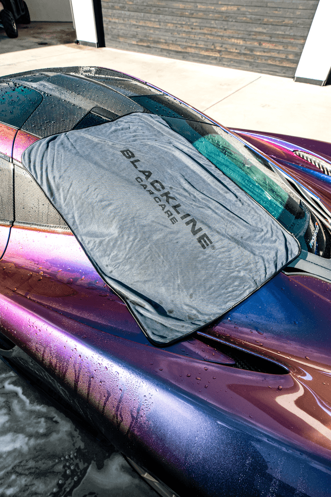 Slim Twisted-Loop Microfiber Drying Towel - by Blackline Car Care by Blackline Car Care