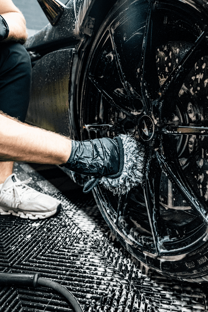 Microfiber Wheel Mitt for Gentle Wheel Cleaning - by Blackline Car Care by Blackline Car Care