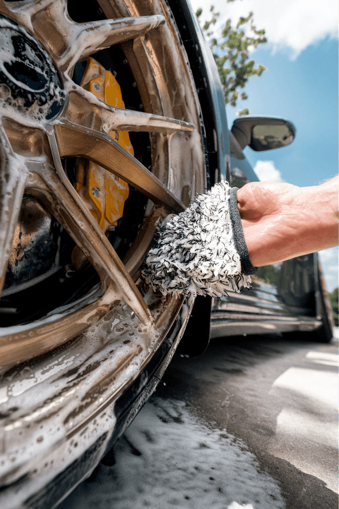 Microfiber Wheel Mitt for Gentle Wheel Cleaning - by Blackline Car Care by Blackline Car Care