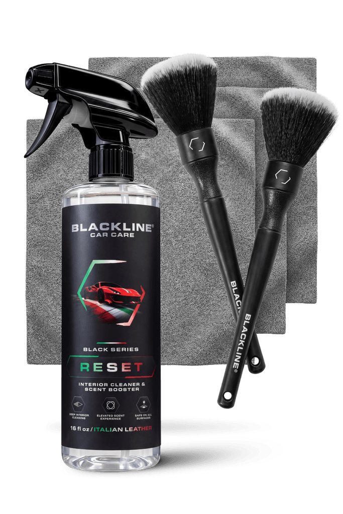 Ultra-Soft Feather Tip Detail Brush Set - by Blackline Car Care by Blackline Car Care