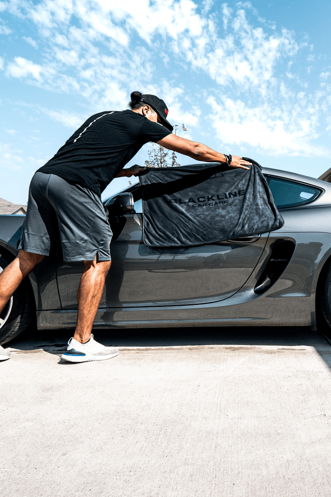 Slim Twisted-Loop Microfiber Drying Towel - by Blackline Car Care by Blackline Car Care