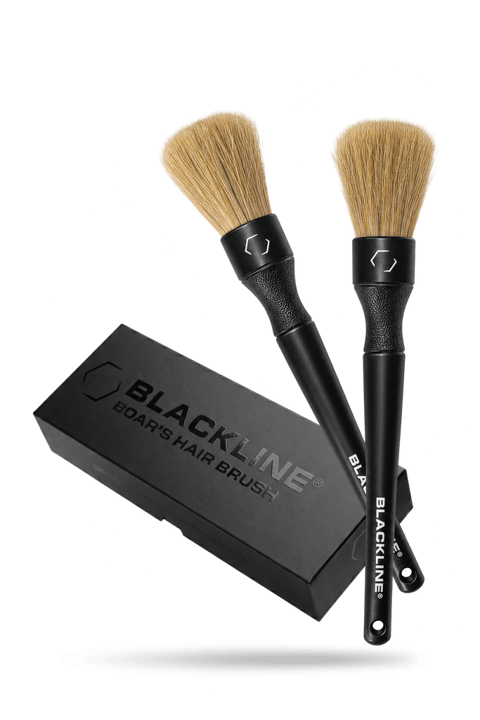Boar's Hair Detail Brush Set for Precise Cleaning - by Blackline Car Care by Blackline Car Care