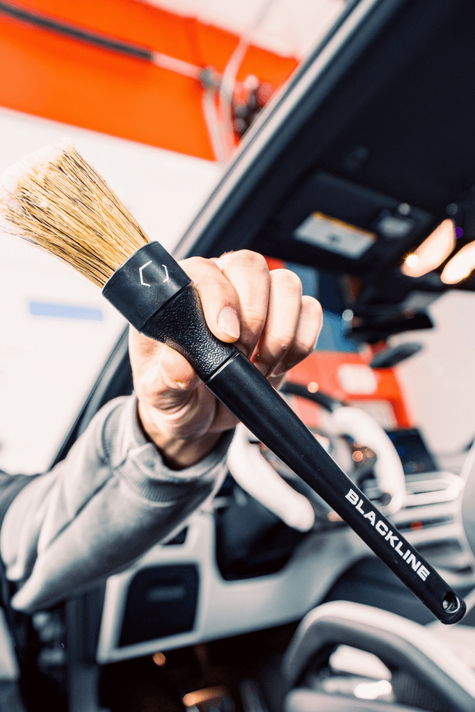 Boar's Hair Detail Brush Set for Precise Cleaning - by Blackline Car Care by Blackline Car Care