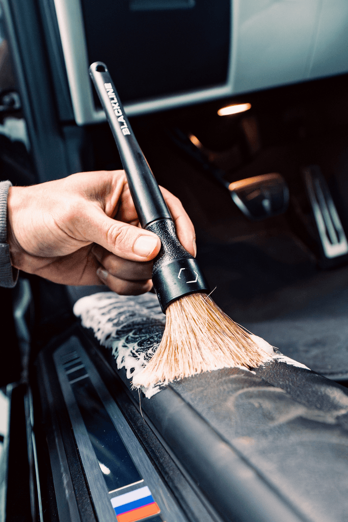 Boar's Hair Detail Brush Set for Precise Cleaning - by Blackline Car Care by Blackline Car Care