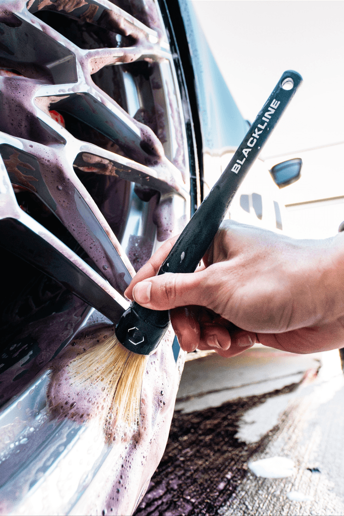 Boar's Hair Detail Brush Set for Precise Cleaning - by Blackline Car Care by Blackline Car Care