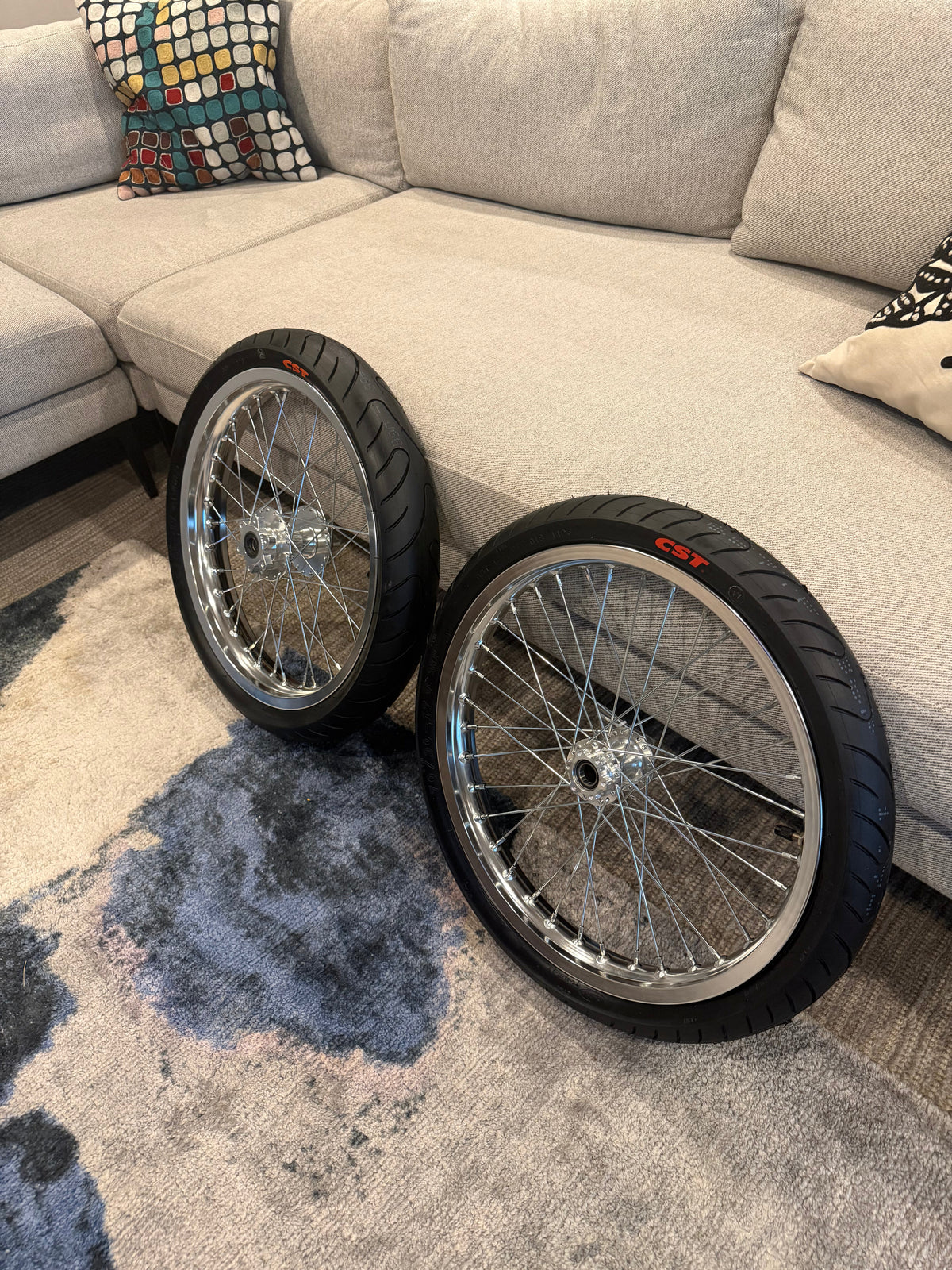 Talaria x3/mx3/mx4 chrome CST supermoto wheelset (preorder)