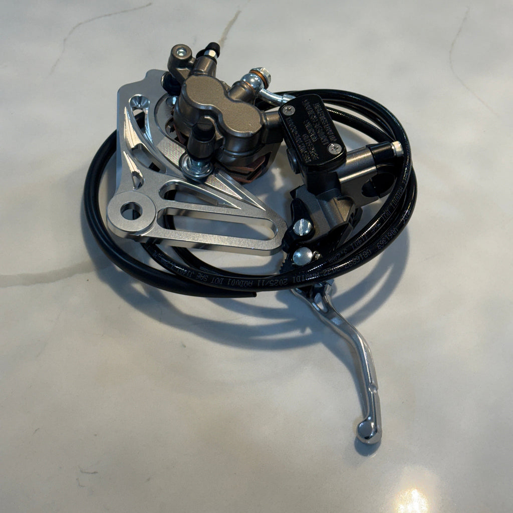 Mechanical component on a light-colored surface