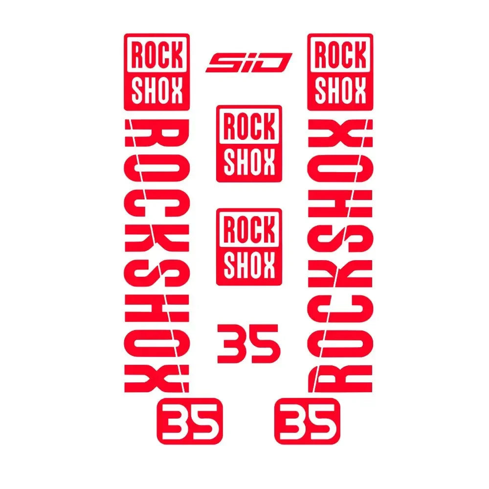 RockShox SID Fork Decal Set – vinyl sticker sheet