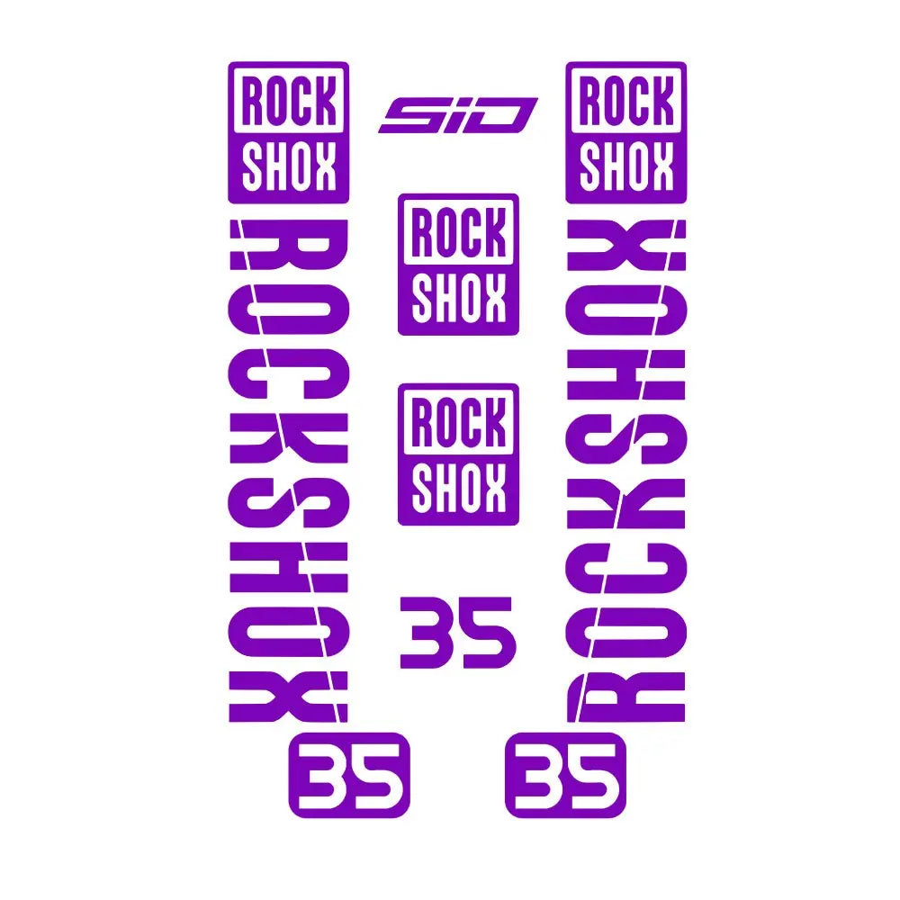 RockShox SID Fork Decal Set – vinyl sticker sheet