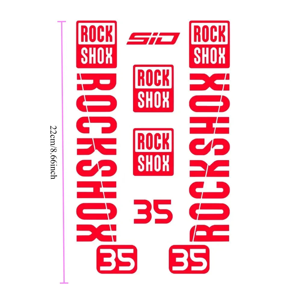 RockShox SID Fork Decal Set – vinyl sticker sheet