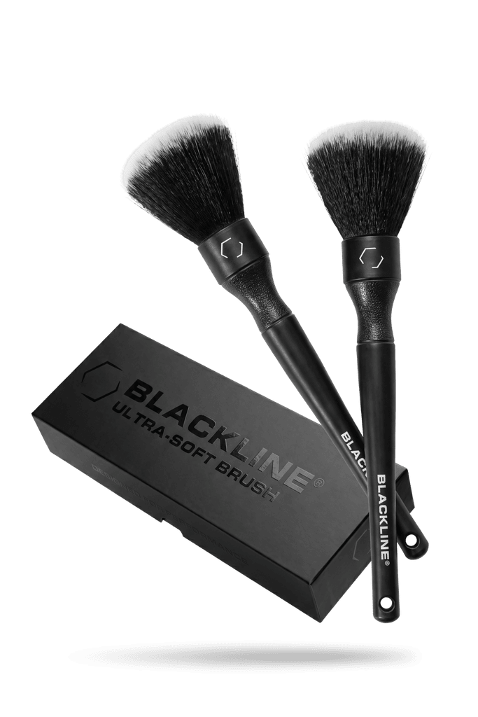 Ultra-Soft Feather Tip Detail Brush Set - by Blackline Car Care by Blackline Car Care