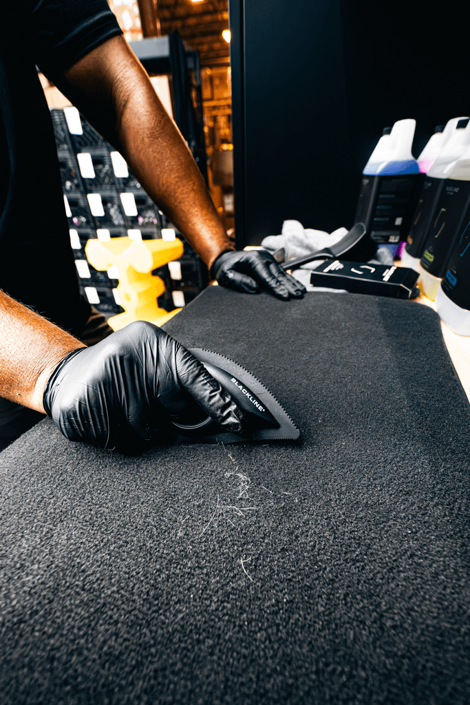 Pet Hair Brush, Rubber Bristles for Interiors - by Blackline Car Care by Blackline Car Care