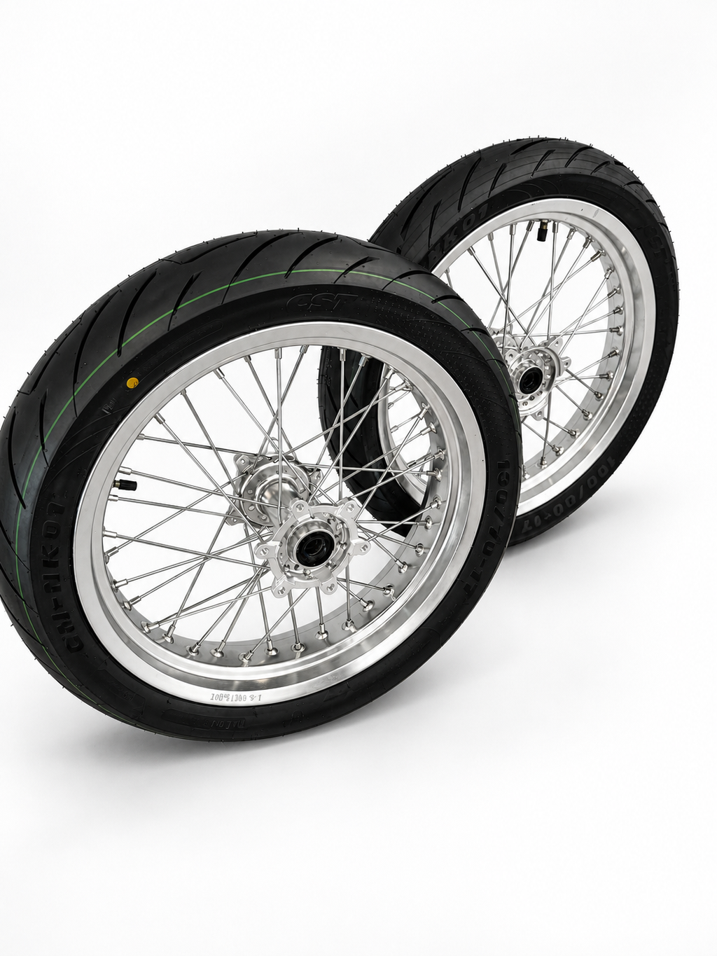 Kit Supermotard 17 pouces pour Chrome Ultra Bee - Jeu de roues complet