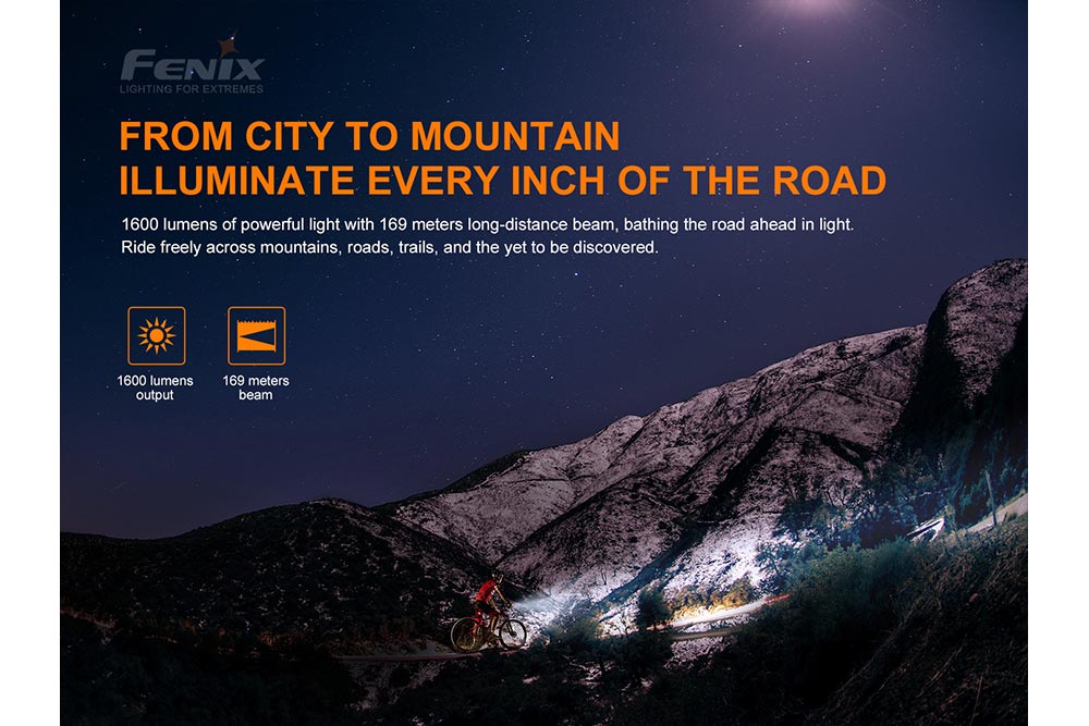 Fenix BC26R LED Bike Light – 1600 lumens, IP68 rated