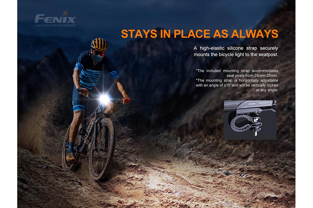 Fenix BC26R LED Bike Light – 1600 lumens, IP68 rated