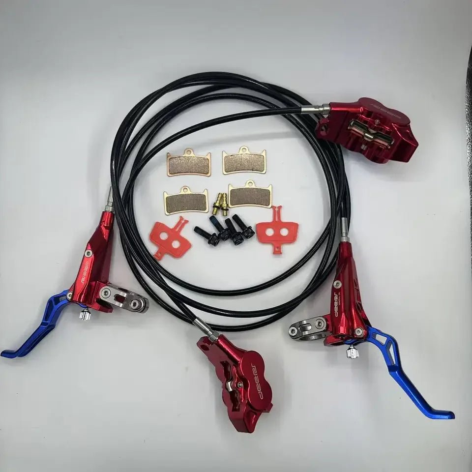 Hydraulic Disc Brake Set – 4 - piston, mineral oil, MTB and e - bike - Spectral Designs
