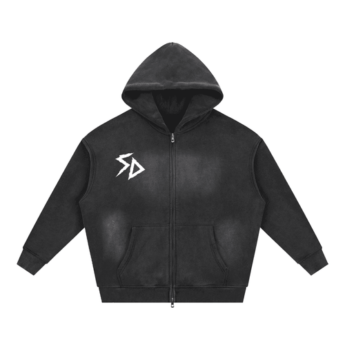 LEGALIZE WHEELIES FRAGMENTS Hoodie - Two-Way Zip Boxy Fleece by ODMPOD