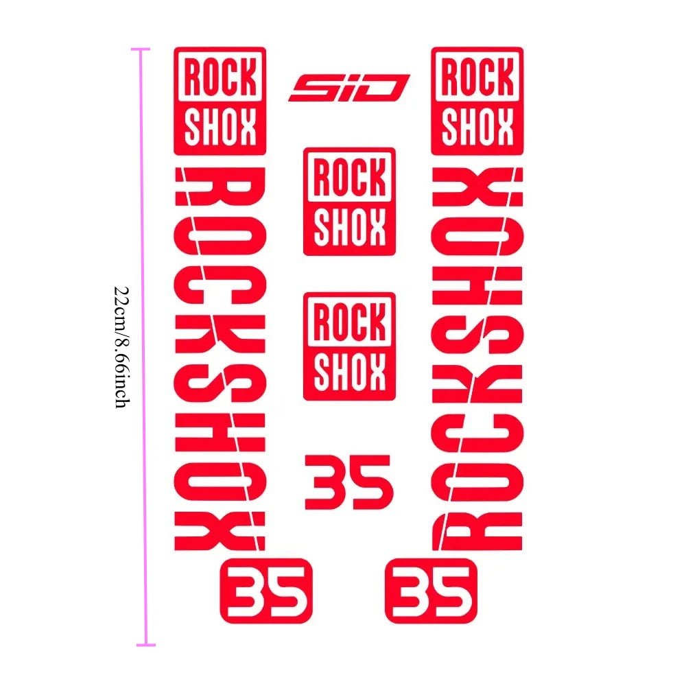 RockShox SID Fork Decal Set – vinyl sticker sheet - Spectral Designs