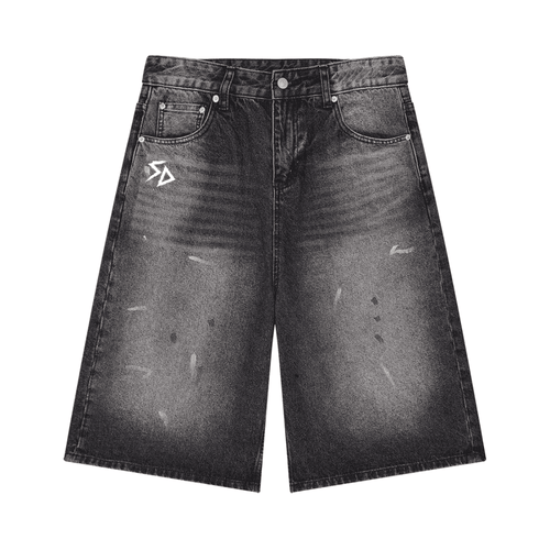 SD FRAGMENTS Shorts - Vintage Wash Wide Leg Fit by ODMPOD