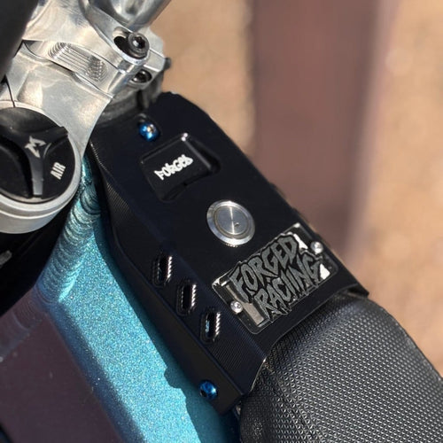 Talaria XXX Ignition Cover – metal with clear glass panel by Forged Racing