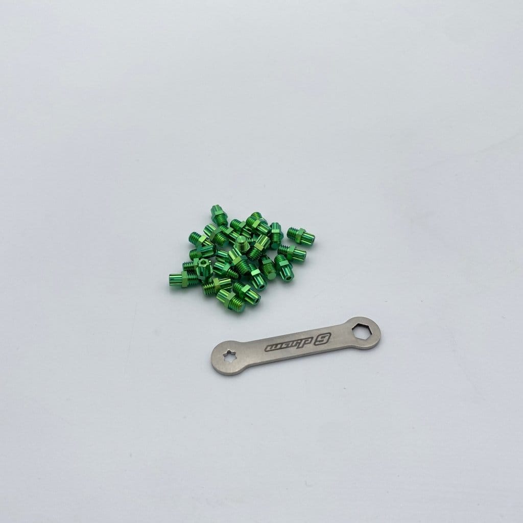 Warp 9 Elite Foot Peg Screws – titanium, M5 × 10mm by Warp9Racing