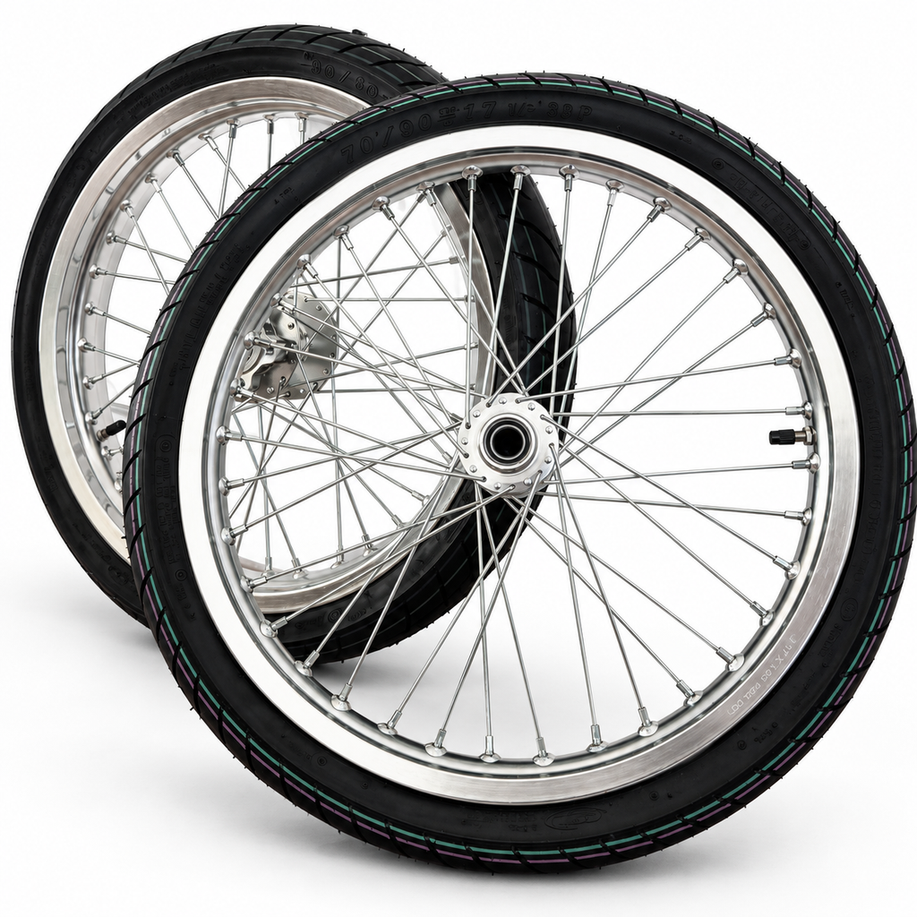 Kit Supermoto 17 pouces chromé CST - Sur-Ron LBX & E-Ride Pro