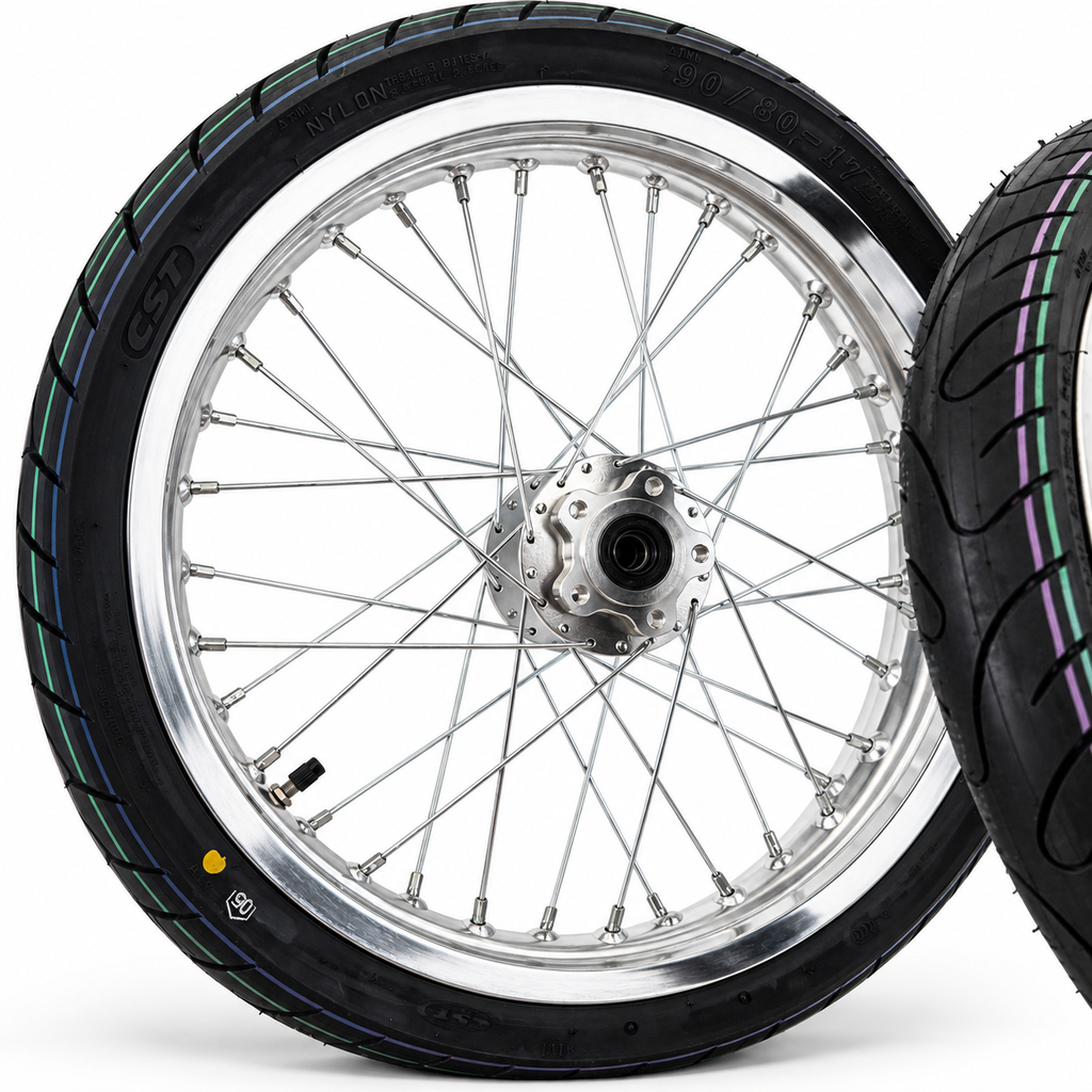 Kit Supermoto 17 pouces chromé CST - Sur-Ron LBX & E-Ride Pro